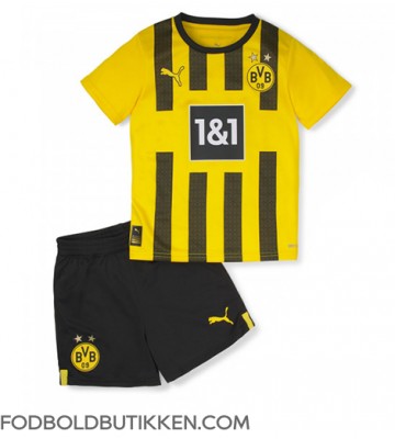 Borussia Dortmund Hjemmebanetrøje Børn 2022-23 Kortærmet (+ Korte bukser)